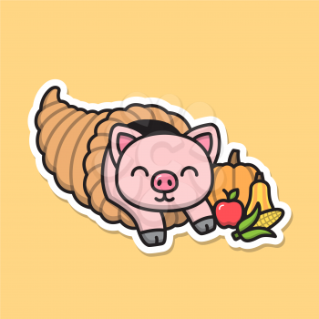 Royalty-free clipart image for Thanksgiving