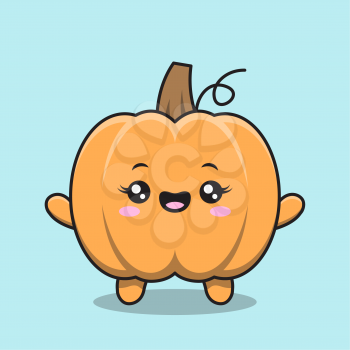 Royalty-free Clipart Image of a Pumpkin Character