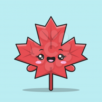 Royalty-free Clipart Image of a Leaf Character - Autumn