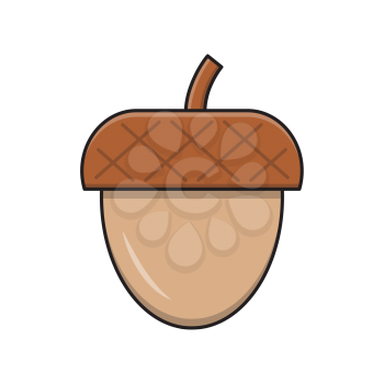 Royalty-free Clipart Image of an Acorn