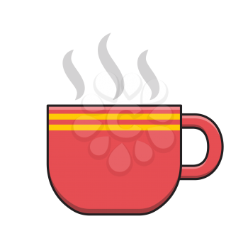 Royalty-free Clipart Image of a hot mug