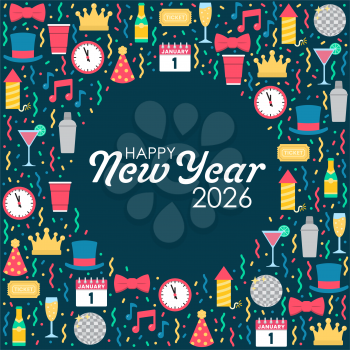 Royalty-Free Clipart Image - Happy New Year 2026