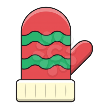 Royalty-Free Clipart Image Part of a Winter Set - Mitt