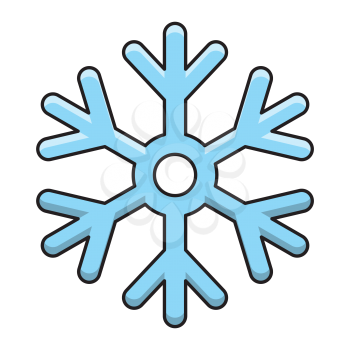 Royalty-Free Clipart Image Part of a Winter Set - snowflake