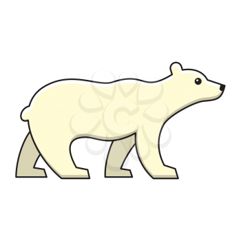 Royalty-Free Clipart Image Part of a Winter Set - Polar Bear