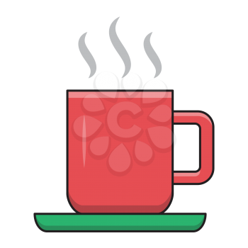 Royalty-Free Clipart Image Part of a Winter Set - Hot Mug