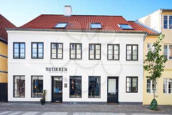 a small store building in the city in denmark