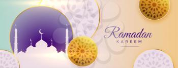 arabic ornamental ramadan kareem beautiful banner design