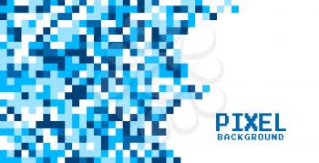 blue pixel dots tiles background design