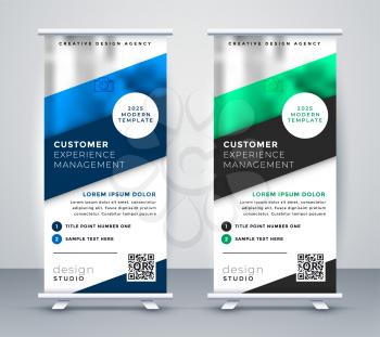 business roll up standee banner template