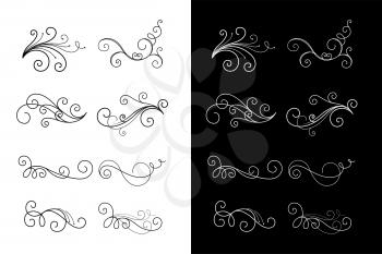 classic floral decoration ornaments swirls collection