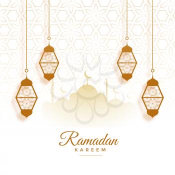 eid mubarak ramadan kareem festival card design