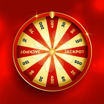 fortune wheel lottery luck element design
