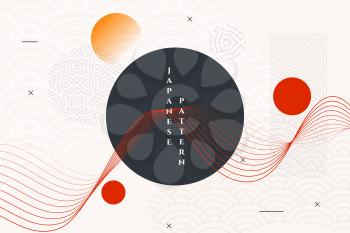 geometric japanese style abstract wallpaper design