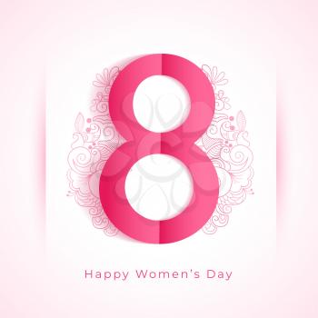 happy womens day decorative greeting wishes background