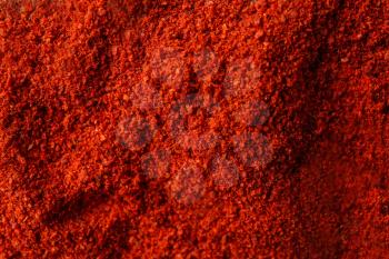 Chili pepper powder, closeup�