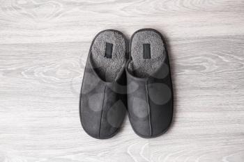 Soft slippers on floor�