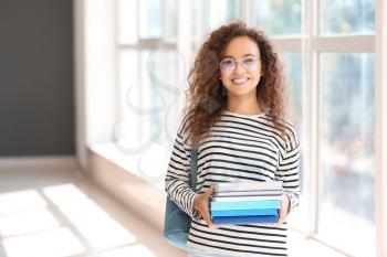 Young African-American student in university�