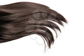 Beautiful long hair on white background�