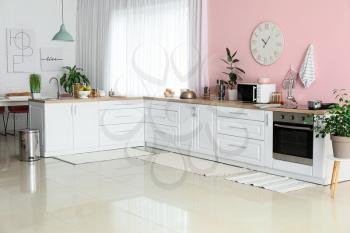 Stylish interior of modern kitchen�