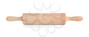 Rolling pin on white background�