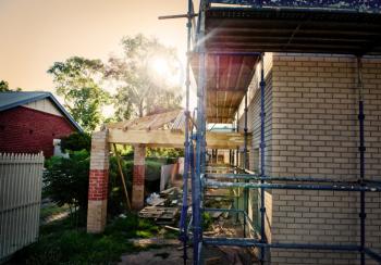 Royalty Free Photo of a House Construction