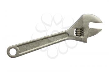 Adjustable wrench isolated on white background 
