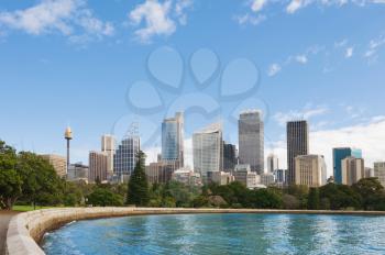 skyline of Sydney with city central business district