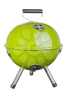 kettle barbecue grill with cover isolated on white 