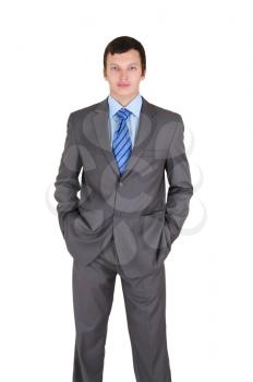 
Portrait of handsome young businessman wearing casual dress