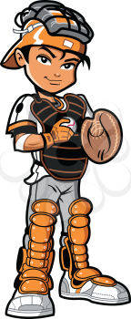 Royalty Free Clipart Image of a Baseball Player