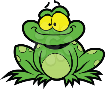 Royalty Free Clipart Image of a Frog