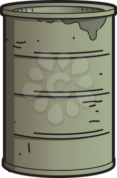 Royalty Free Clipart Image of an Oil Barrel