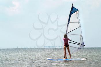 Royalty Free Photo of a Windsurfer