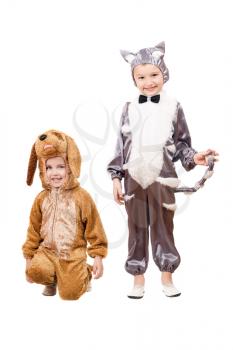 Royalty Free Photo of Boys in Costume