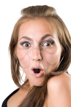 Royalty Free Photo of a Surprised Woman