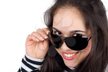 Royalty Free Photo of a Girl With Sunglasses