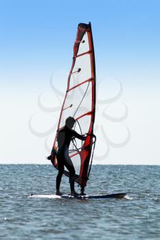 Royalty Free Photo of a Windsurfer