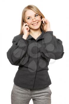 Royalty Free Photo of a Woman on the Phone