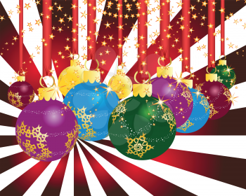 Royalty Free Clipart Image of a Christmas Background