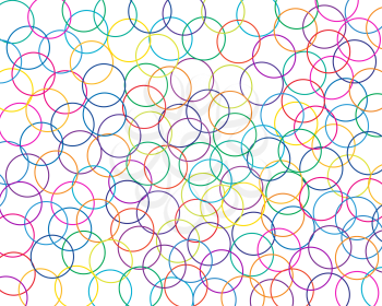 Royalty Free Clipart Image of Colorful Circles