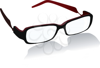 Royalty Free Clipart Image of a Pair of Glasses 
