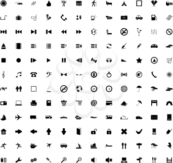 Royalty Free Clipart Image of Web Icons