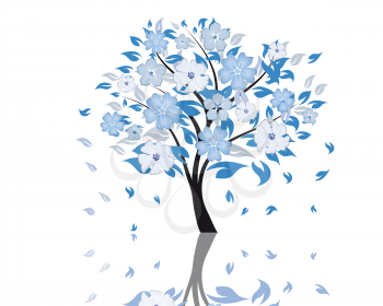 Royalty Free Clipart Image of a Blossom Tree