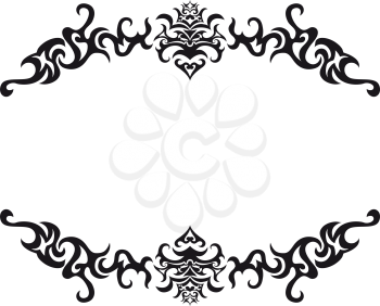 Royalty Free Clipart Image of a Vintage Frame