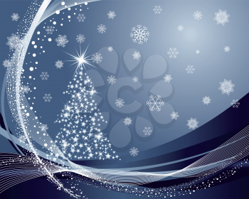 Beautiful vector Christmas (New Year) background for design use