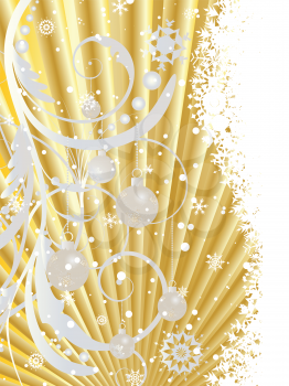 Beautiful vector Christmas (New Year) background for design use