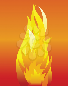 Inferno fire vector background for design use