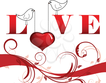 Abstract Valentine days background for design use. Vector illustration.