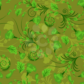 Seamless vector floral background for design use